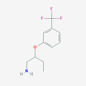 B1443412 1-[(1-Aminobutan-2-yl)oxy]-3-(trifluoromethyl)benzene CAS No. 1247503-10-1