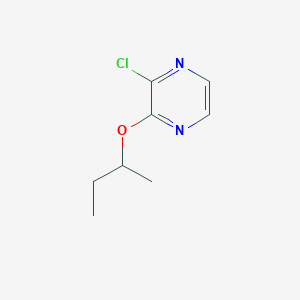 molecular formula C8H11ClN2O B1443413 2-(丁-2-氧基)-3-氯吡嗪 CAS No. 1247532-74-6