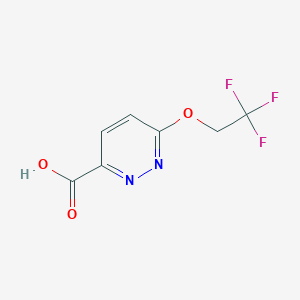 B1443417 6-(2,2,2-Trifluoroethoxy)pyridazine-3-carboxylic acid CAS No. 1178449-40-5