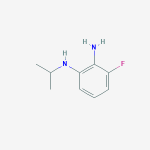 molecular formula C9H13FN2 B1443418 3-氟-1-N-(丙烷-2-基)苯-1,2-二胺 CAS No. 1033010-33-1