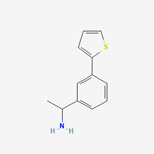 molecular formula C12H13NS B1443426 1-(3-噻吩-2-基苯基)-乙胺 CAS No. 1249983-36-5