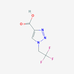 molecular formula C5H4F3N3O2 B1443431 1-(2,2,2-三氟乙基)-1H-1,2,3-三唑-4-羧酸 CAS No. 856905-32-3