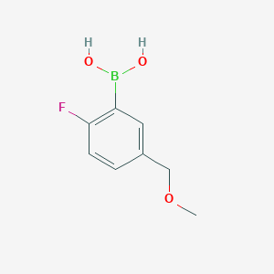 molecular formula C8H10BFO3 B1443435 (2-氟-5-(甲氧基甲基)苯基)硼酸 CAS No. 1333407-14-9