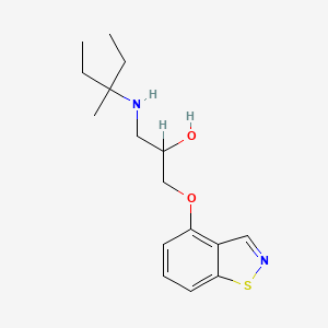 1-(1,2-Benzisothiazol-4-yloxy)-3-((3-methyl-3-pentyl)amino)-2-propanol