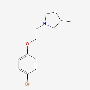 B1443436 1-[2-(4-Bromophenoxy)ethyl]-3-methylpyrrolidine CAS No. 1250736-66-3
