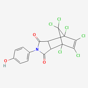 1,7,8,9,10,10-Hexachloro-4-(4-hydroxyphenyl)-4-azatricyclo[5.2.1.02,6]dec-8-ene-3,5-dione