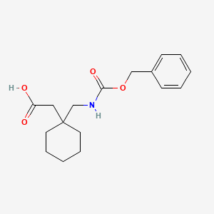 molecular formula C17H23NO4 B1443444 2-[1-({[(苄氧羰基)氨基}甲基)环己基]乙酸 CAS No. 1083246-73-4
