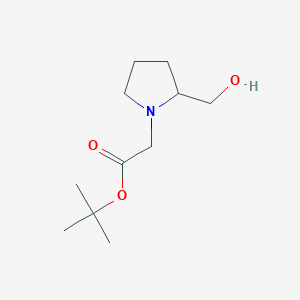 molecular formula C11H21NO3 B1443454 Tert-butyl 2-[2-(hydroxymethyl)pyrrolidin-1-yl]acetate CAS No. 1344331-29-8