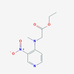 molecular formula C10H13N3O4 B1443455 2-[甲基(3-硝基吡啶-4-基)氨基]乙酸乙酯 CAS No. 1384430-89-0