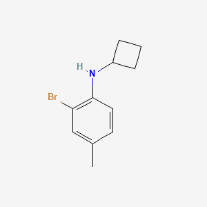molecular formula C11H14BrN B1443459 2-溴-N-环丁基-4-甲基苯胺 CAS No. 1247907-94-3