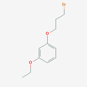 molecular formula C11H15BrO2 B1443460 1-(3-溴丙氧基)-3-乙氧基苯 CAS No. 134347-05-0