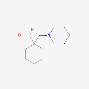 molecular formula C12H21NO2 B1443463 1-(Morpholin-4-ylmethyl)cyclohexane-1-carbaldehyde CAS No. 1248732-11-7