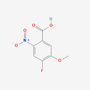 molecular formula C8H6FNO5 B1443468 4-Fluoro-5-methoxy-2-nitrobenzoic acid CAS No. 864293-50-5