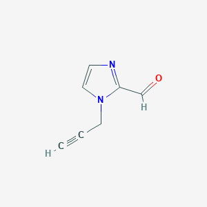 molecular formula C7H6N2O B1443469 1H-咪唑-2-甲醛，1-(2-丙炔-1-基)- CAS No. 1247894-26-3