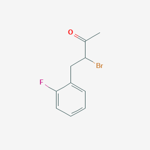 molecular formula C10H10BrFO B1443475 3-溴-4-(2-氟苯基)丁烷-2-酮 CAS No. 1250924-34-5