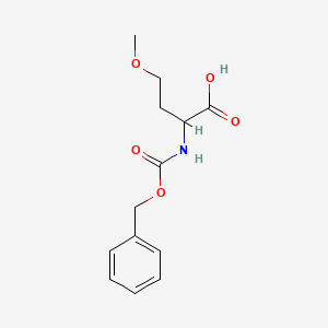 molecular formula C13H17NO5 B1443476 2-{[(苄氧羰基)氨基]-4-甲氧基丁酸} CAS No. 57906-55-5