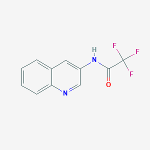 molecular formula C11H7F3N2O B1443477 2,2,2-Trifluoro-N-(quinolin-3-yl)acetamide CAS No. 352637-16-2