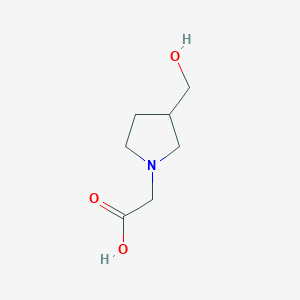 molecular formula C7H13NO3 B1443490 (3-羟甲基-吡咯烷-1-基)-乙酸 CAS No. 1249584-08-4