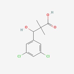 molecular formula C11H12Cl2O3 B1443491 3-(3,5-二氯苯基)-3-羟基-2,2-二甲基丙酸 CAS No. 1248997-05-8