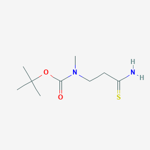 molecular formula C9H18N2O2S B1443492 叔丁基 N-(2-氨基甲硫酰乙基)-N-甲基氨基甲酸酯 CAS No. 347190-30-1