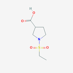 molecular formula C7H13NO4S B1443495 1-乙磺酰基-吡咯烷-3-羧酸 CAS No. 1316222-44-2