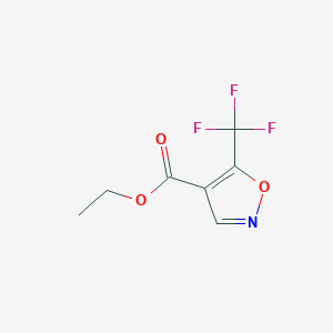 molecular formula C7H6F3NO3 B1443500 5-(三氟甲基)异恶唑-4-羧酸乙酯 CAS No. 1341552-49-5