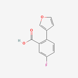 molecular formula C11H7FO3 B1443507 5-Fluor-2-(Furan-3-yl)benzoesäure CAS No. 1339173-68-0