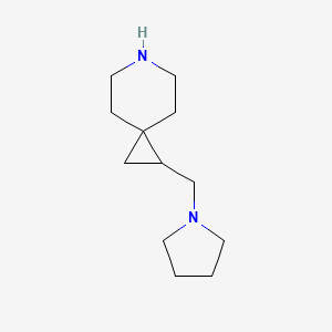 B1443508 1-(Pyrrolidin-1-ylmethyl)-6-azaspiro[2.5]octane CAS No. 1339519-58-2