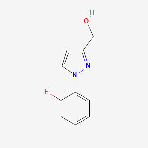 molecular formula C10H9FN2O B1443509 [1-(2-氟苯基)-1H-吡唑-3-基]甲醇 CAS No. 1482422-89-8