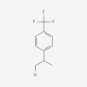 molecular formula C10H10BrF3 B1443510 1-(1-溴丙烷-2-基)-4-(三氟甲基)苯 CAS No. 1494712-94-5