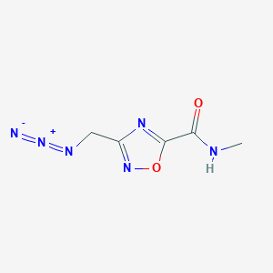 molecular formula C5H6N6O2 B1443522 3-(叠氮甲基)-N-甲基-1,2,4-恶二唑-5-甲酰胺 CAS No. 1365963-24-1