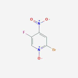 molecular formula C5H2BrFN2O3 B1443523 2-溴-5-氟-4-硝基吡啶 1-氧化物 CAS No. 935534-40-0