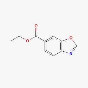 molecular formula C10H9NO3 B1443524 1,3-苯并恶唑-6-甲酸乙酯 CAS No. 1355171-03-7