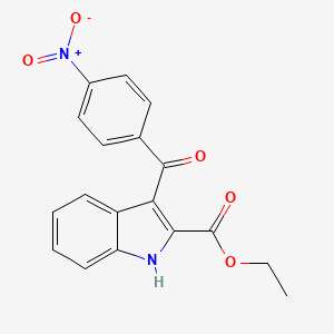 Ethyl 3-(4-nitrobenzoyl)-1H-indole-2-carboxylate