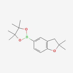 molecular formula C16H23BO3 B1443539 2-(2,2-二甲基-2,3-二氢苯并呋喃-5-基)-4,4,5,5-四甲基-1,3,2-二氧杂硼环丁烷 CAS No. 1416157-62-4