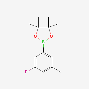 molecular formula C13H18BFO2 B1443540 3-氟-5-甲基苯基硼酸频哪醇酯 CAS No. 1583286-47-8