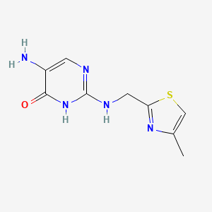 5-Amino-2-{[(4-methyl-1,3-thiazol-2-yl)methyl]amino}pyrimidin-4(3H)-one