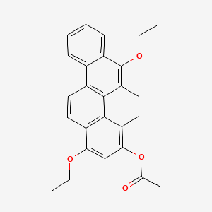 (1,6-Diethoxybenzo(a)pyren-3-yl) acetate