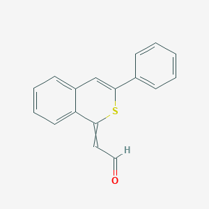 (3-Phenyl-1H-2-benzothiopyran-1-ylidene)acetaldehyde