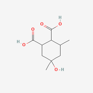 1,2-Cyclohexanedicarboxylic acid, 5-hydroxy-3,5-dimethyl-