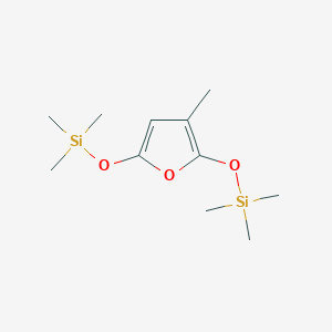 molecular formula C11H22O3Si2 B14435602 [(3-Methylfuran-2,5-diyl)bis(oxy)]bis(trimethylsilane) CAS No. 77220-07-6