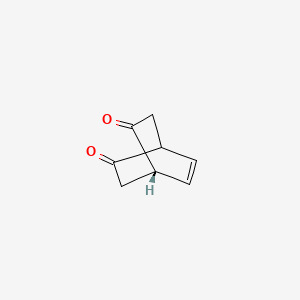 molecular formula C8H8O2 B14435609 (1S)-Bicyclo[2.2.2]oct-7-ene-2,5-dione CAS No. 76478-52-9