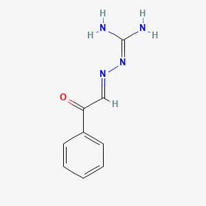 molecular formula C9H10N4O B14435614 (Phenacylideneamino)guanidine CAS No. 76584-58-2