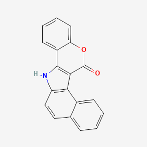 Benzo(e)(1)benzopyrano(4,3-b)indol-6(13H)-one