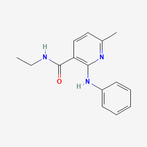 Nicotinamide, 2-anilino-N-ethyl-6-methyl-