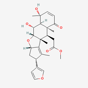 methyl 2-[(1S,2R,3S,4R,8S,9S,10R,13R,15S)-13-(furan-3-yl)-2,4-dihydroxy-4,8,10,12-tetramethyl-7-oxo-16-oxatetracyclo[8.6.0.03,8.011,15]hexadeca-5,11-dien-9-yl]acetate