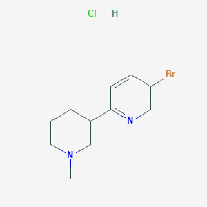B1443578 5-Bromo-2-(1-methylpiperidin-3-yl)pyridine hydrochloride CAS No. 1361114-41-1