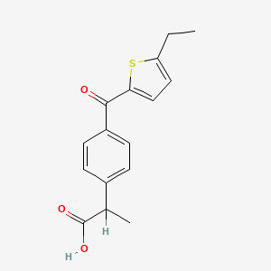 2-[4-(5-Ethylthiophene-2-carbonyl)phenyl]propanoic acid