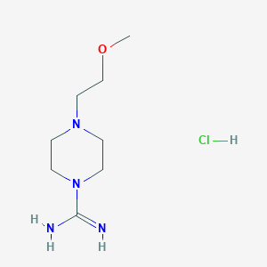 molecular formula C8H19ClN4O B1443579 4-(2-甲氧基乙基)哌嗪-1-甲酰胺盐酸盐 CAS No. 1361113-00-9