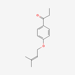 1-{4-[(3-Methylbut-2-en-1-yl)oxy]phenyl}propan-1-one